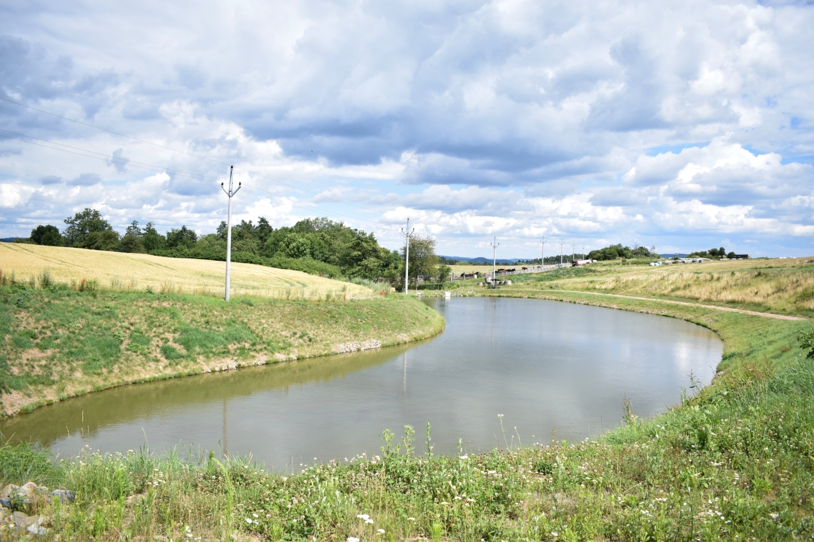 Obec Žďárec - nový rybník 1