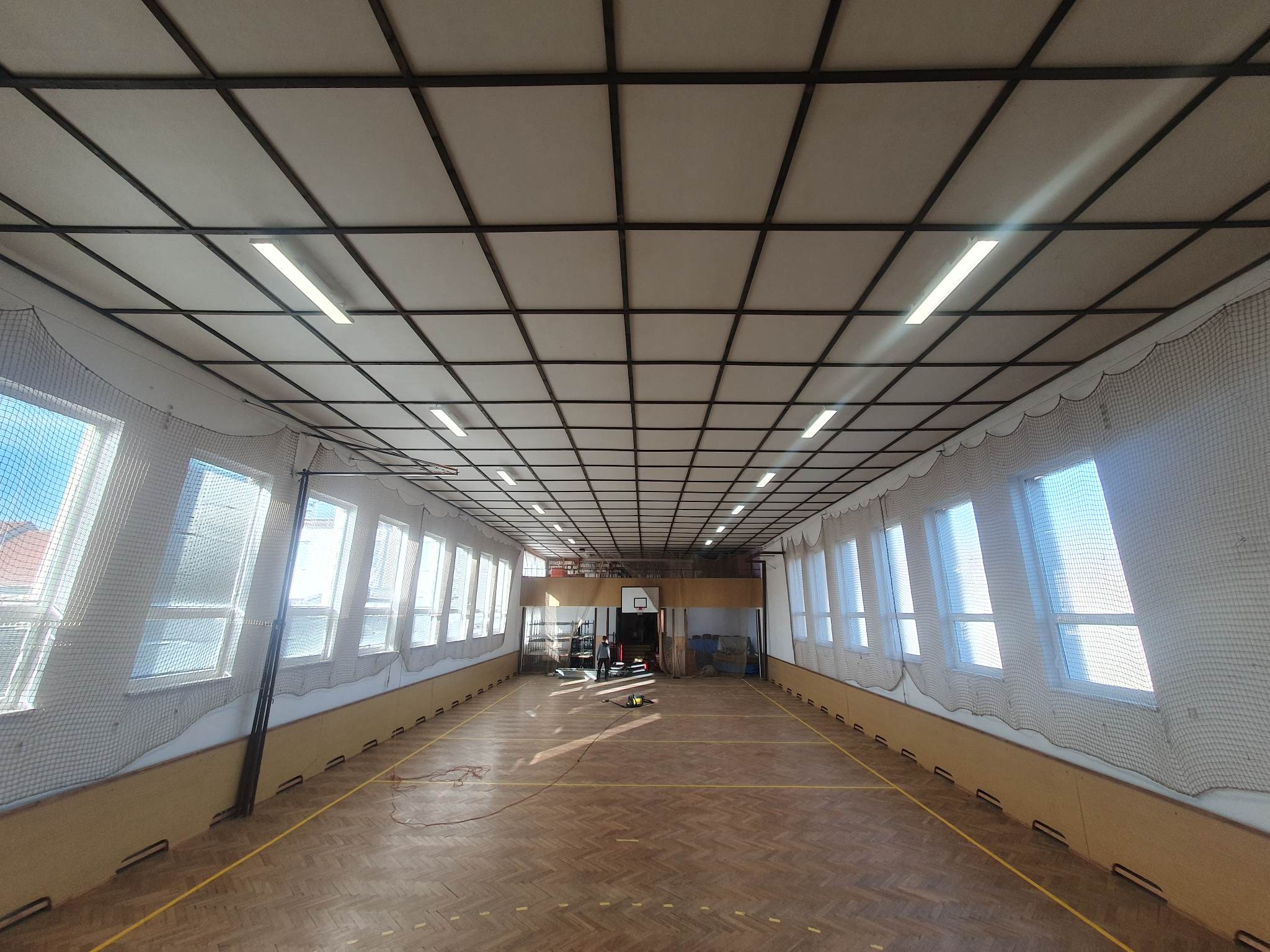 Obec Žďárec - Rekonstrukce vnitřního osvětlení kulturního domu/tělocvičny