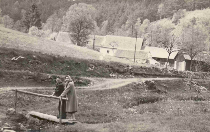 Fotografie Karasova mlýna z prvního poloviny 20. století